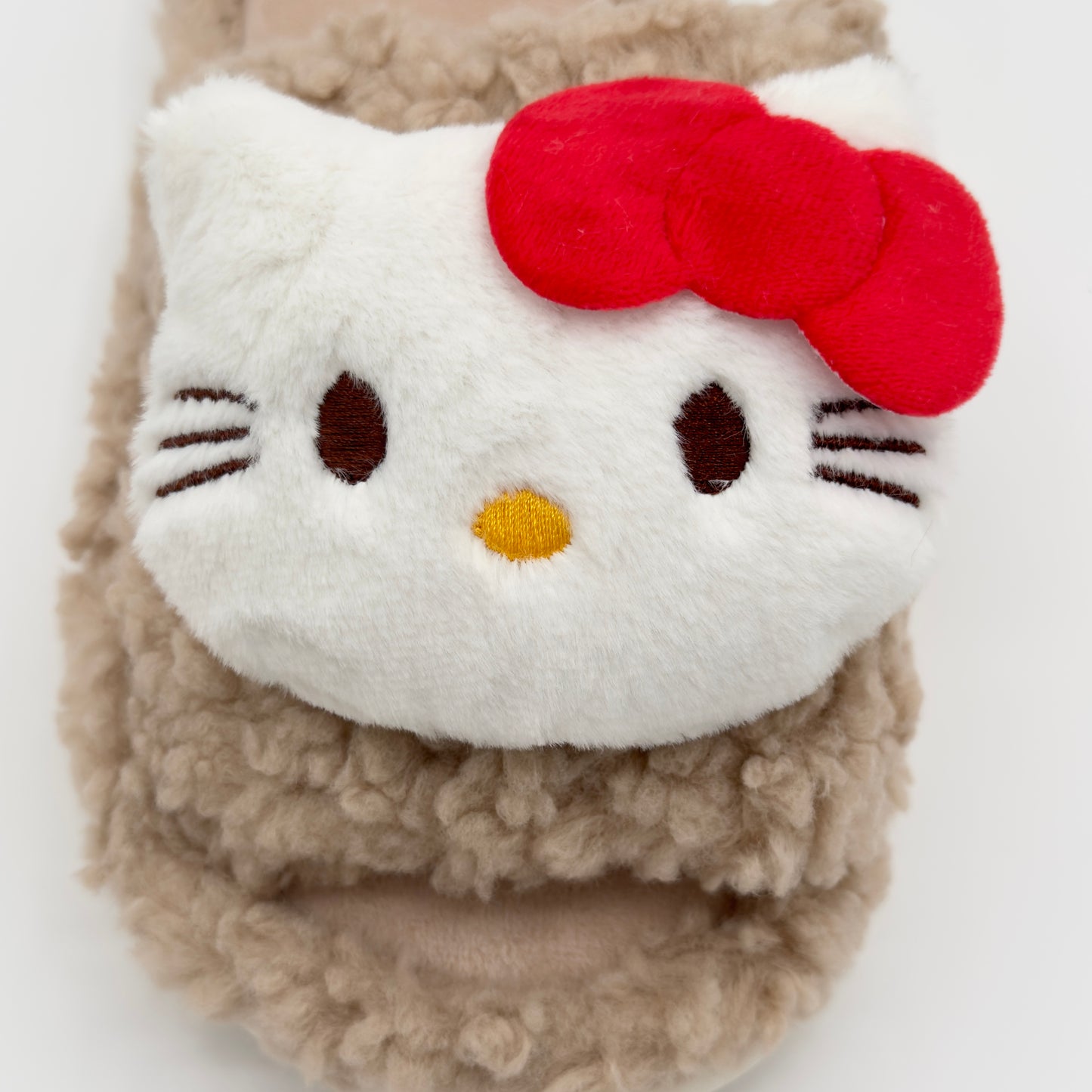 Brown Chocolate Hello Kitty Fluffy Slippers