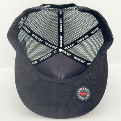 Western Style Steer Mesh Flat Cap