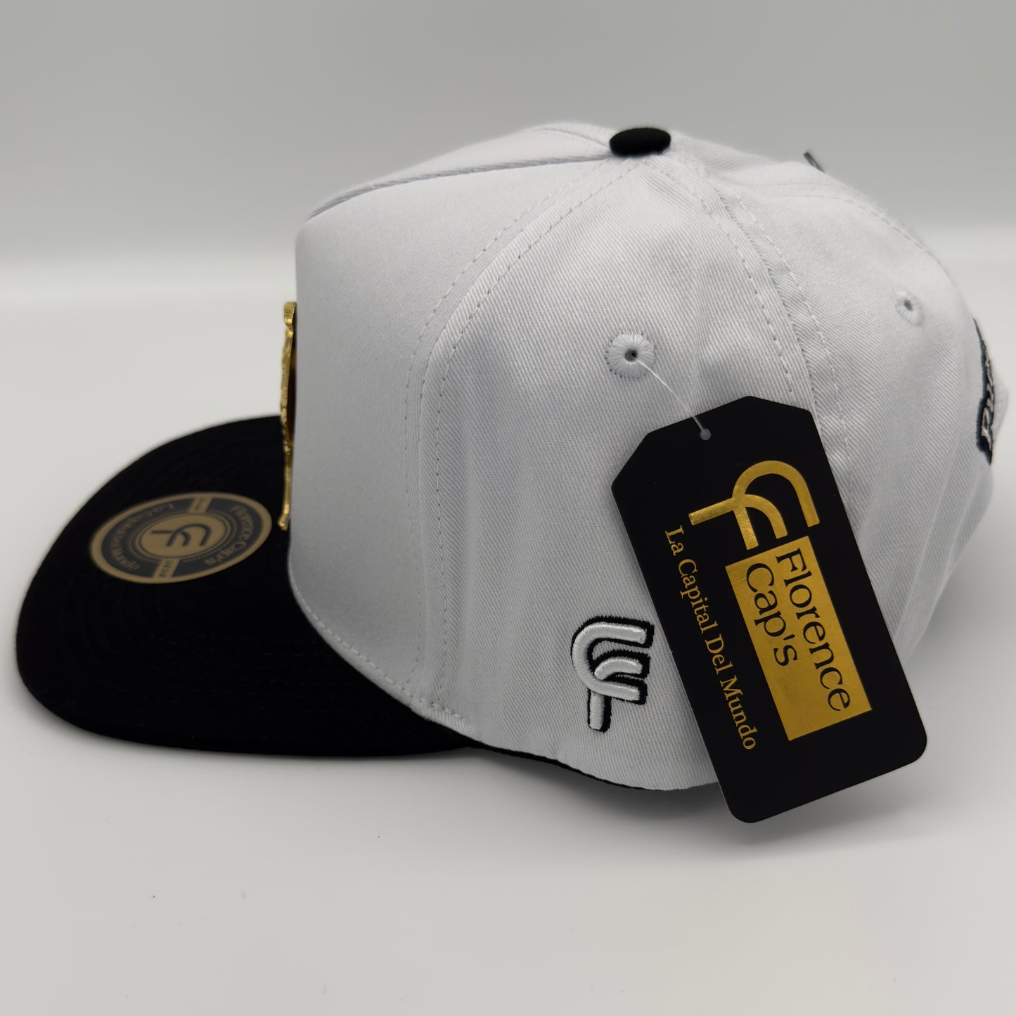 White Golden Rooster Cap
