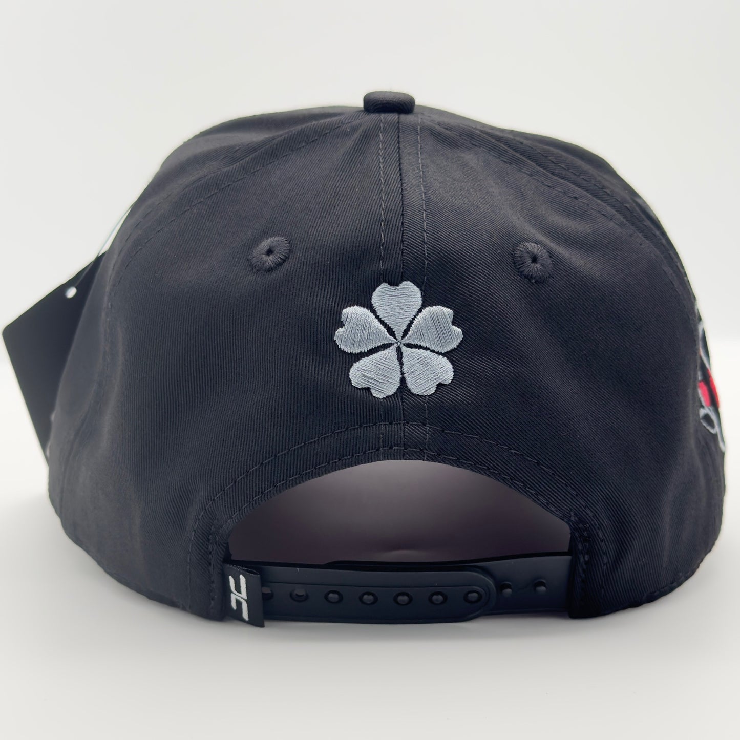 Black/Gray Good Luck Flat Cap