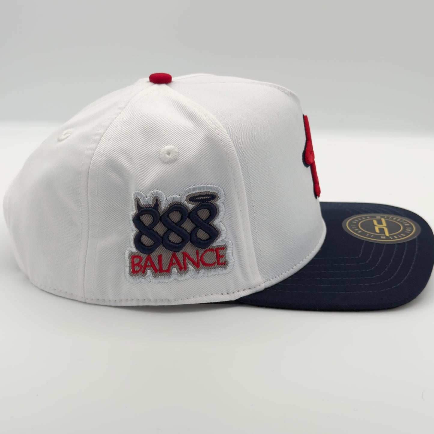 White/Red LA Balance Cap