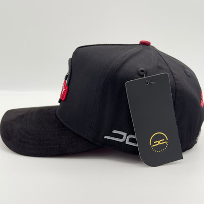 Beautiful Disaster Black/Red Angry Face Semi-Curved Cap