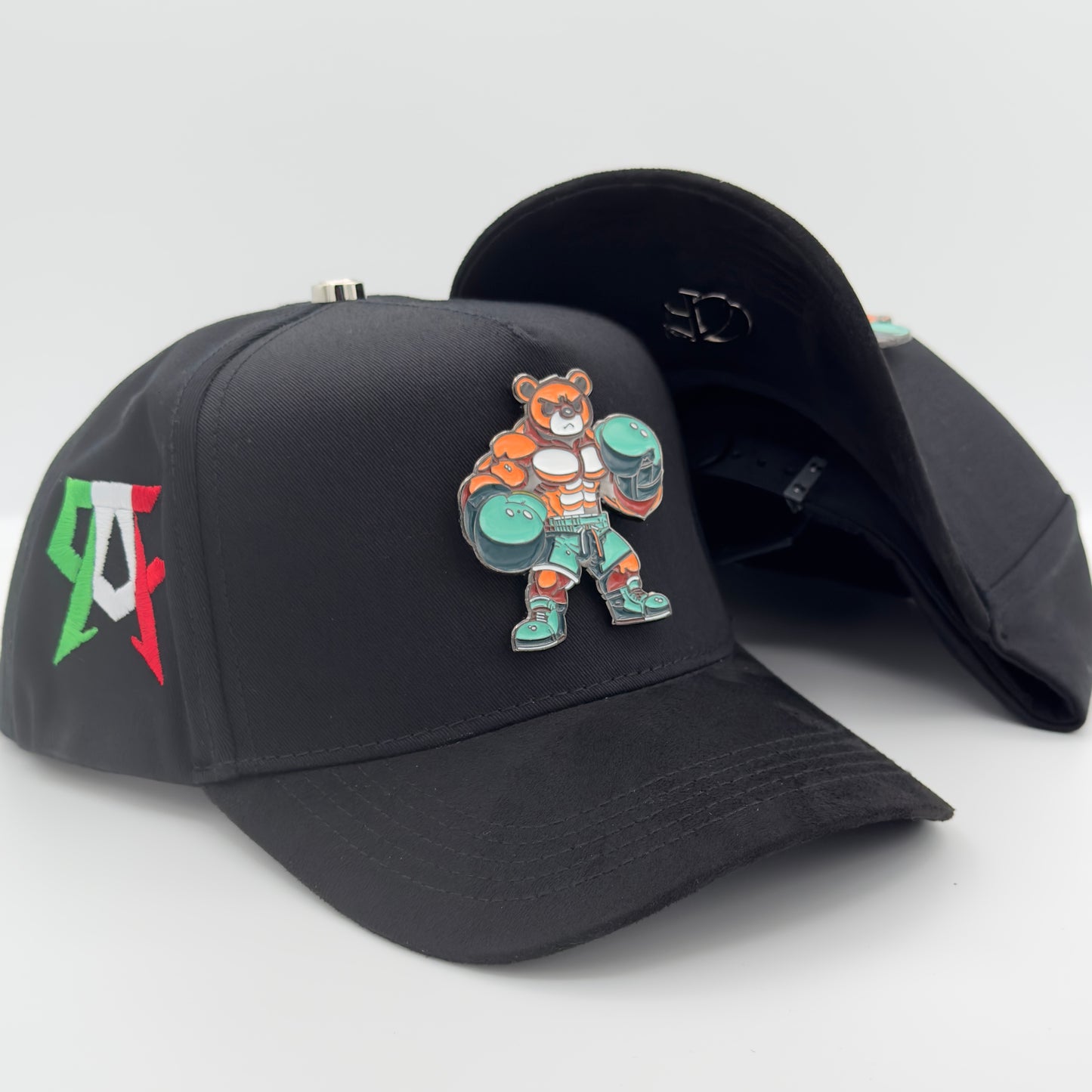 CA Boxing Bear Metallic Pin Semi-Curved Cap