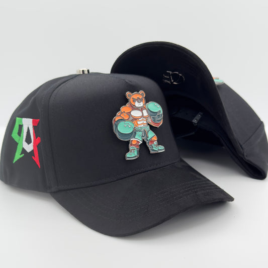 CA Boxing Bear Metallic Pin Semi-Curved Cap