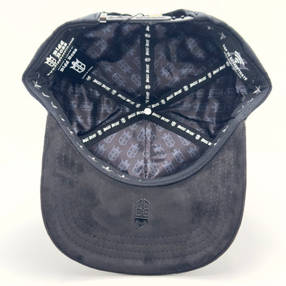 Black Diamonded B Silver Pins Anniversary Cap