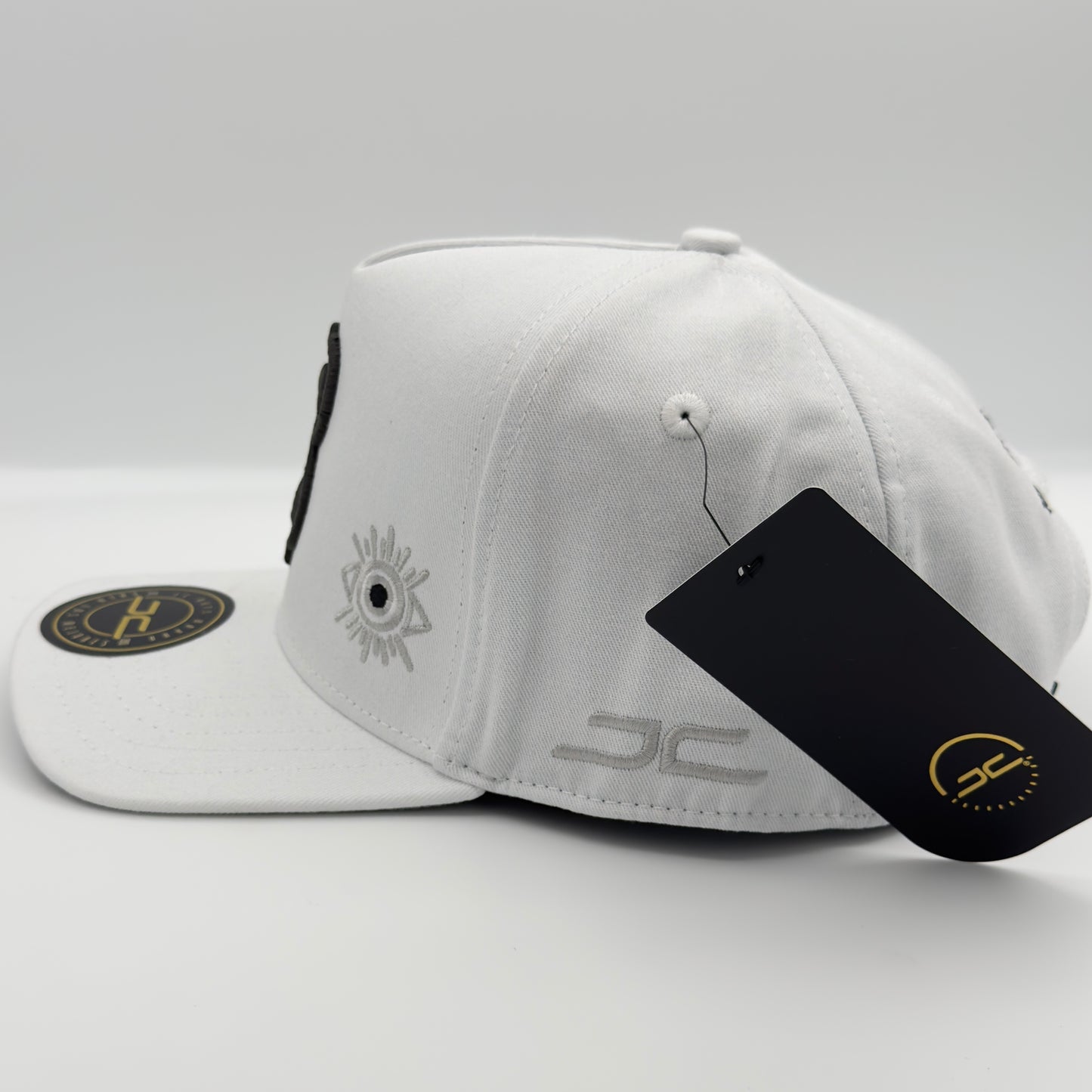 White Cash Money Flat Cap
