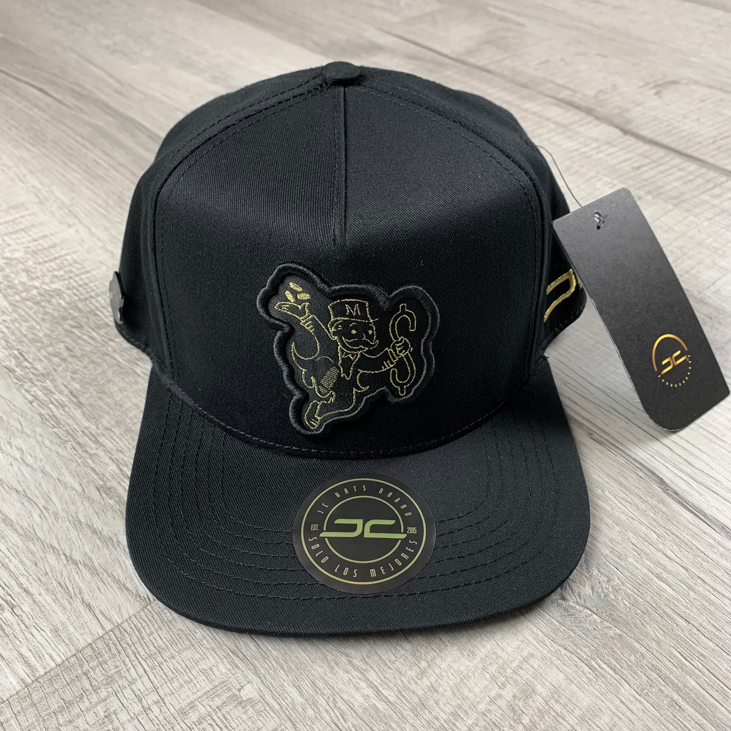 Black/Gold Monopoly Cap