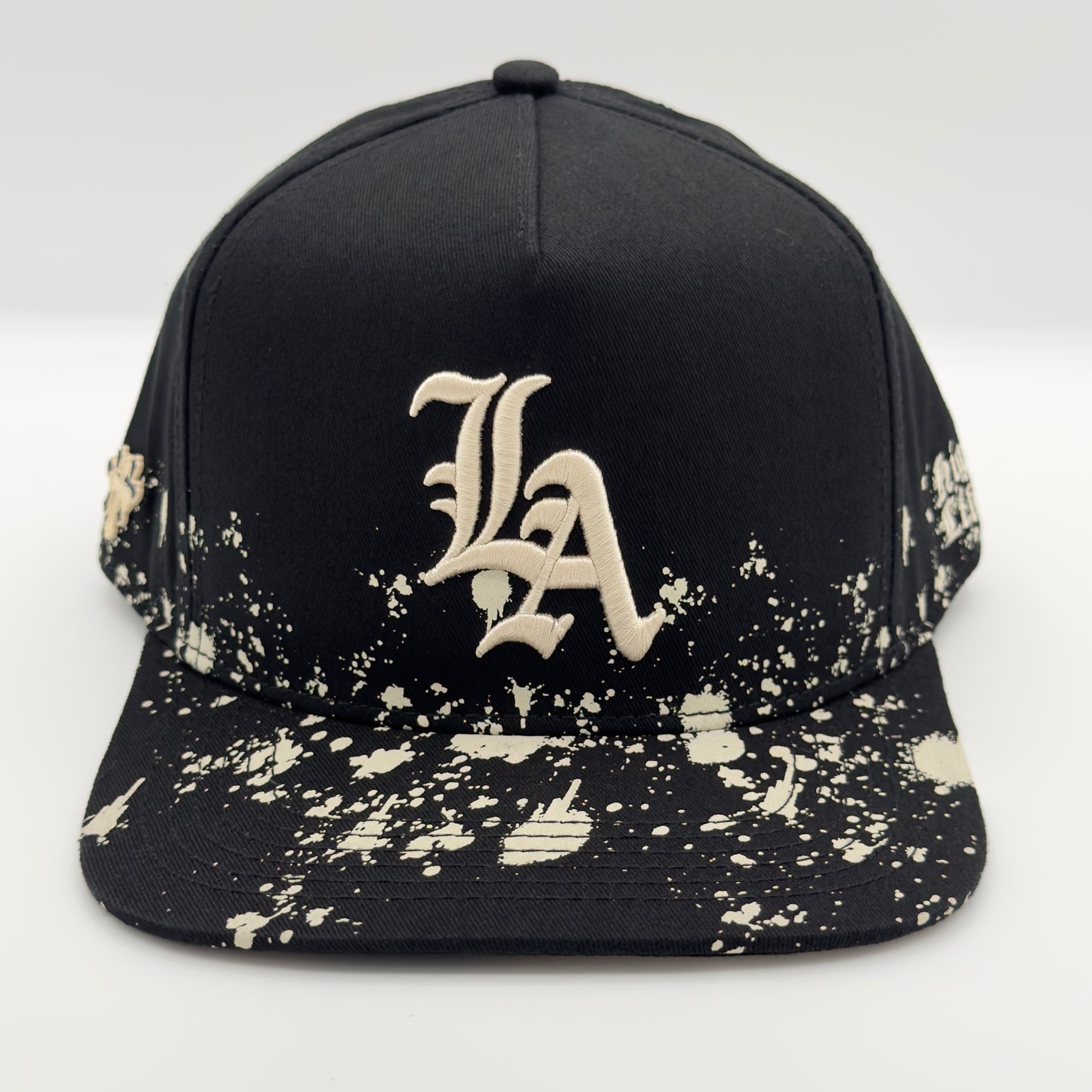 Black/White LA Flat Cap