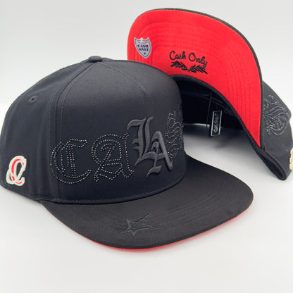 Special Edition Black/Red LA Flat Cap