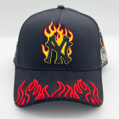 Special Edition NY In Flames Orange Curved Cap