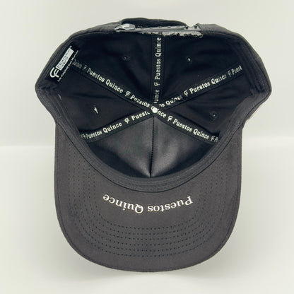 New Edition Black Silver Rooster Semi-Curved Cap