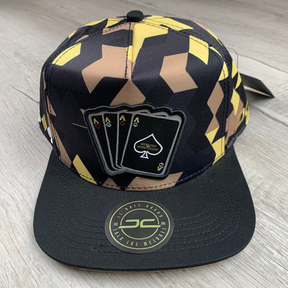 Yellow Camo Poker Cap