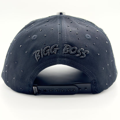 Black Diamonded B Silver Pins Anniversary Cap