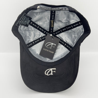 Diamond Silver Cross Semi-Curved Cap
