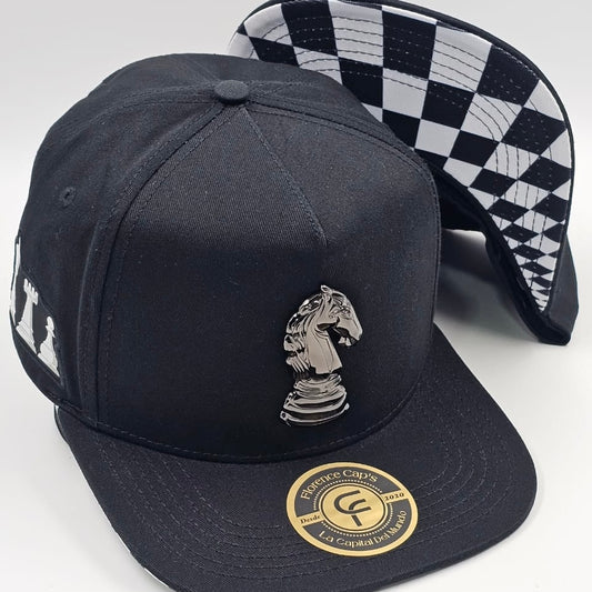 Black Checkmate Cap