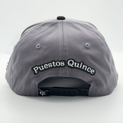 New Edition Gray Silver Rooster Semi-Curved Cap