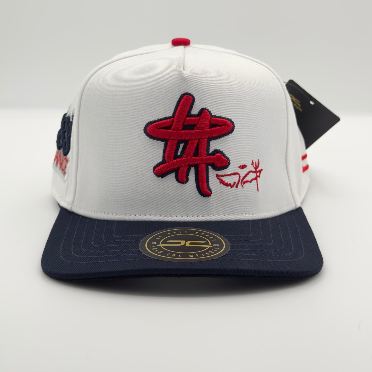 White/Red LA Balance Cap