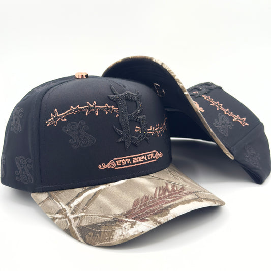 Black/Camo Diamonded B Cap