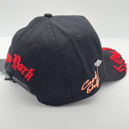 Special Edition NY In Flames Orange Curved Cap