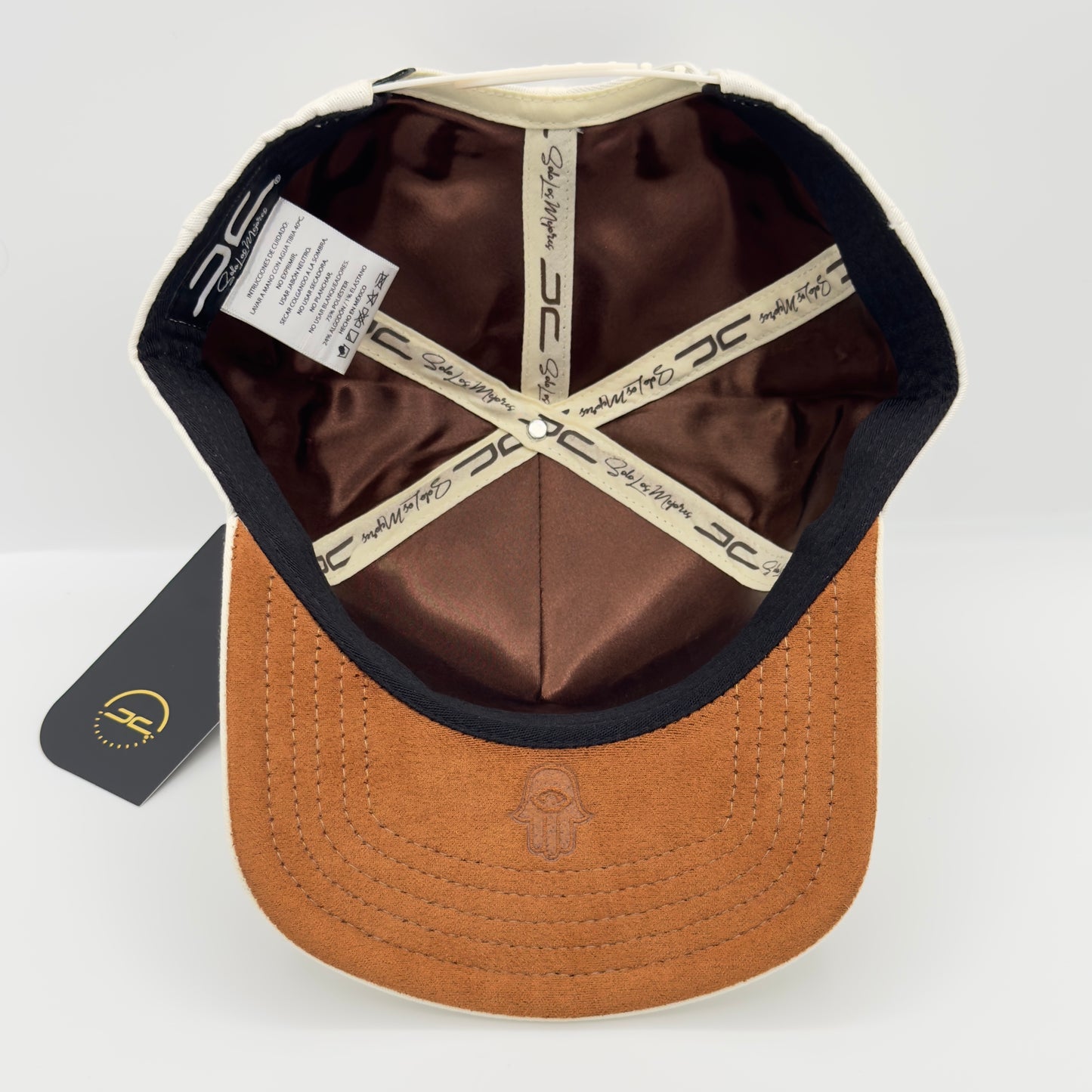 Beige/Brown Cash Money Flat Cap