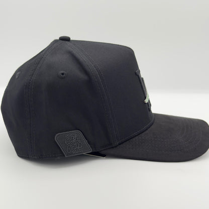 Black LA Smoking Semi-Curved Cap