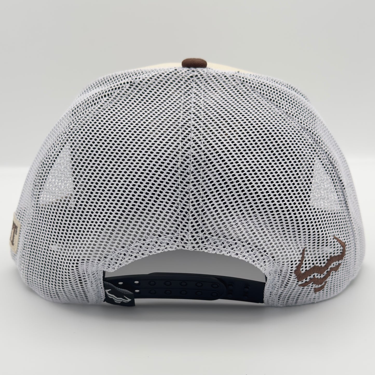 Beige/Brown Herradura Mesh Flat Cap