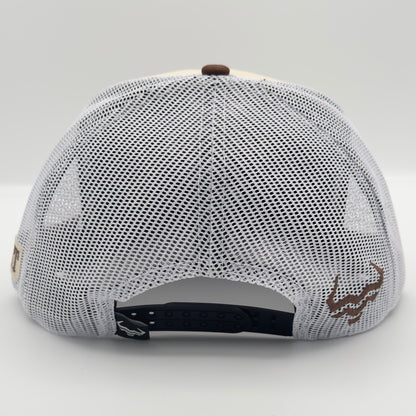 Beige/Brown Herradura Mesh Flat Cap