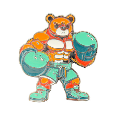 CA Boxing Bear Metallic Pin Semi-Curved Cap